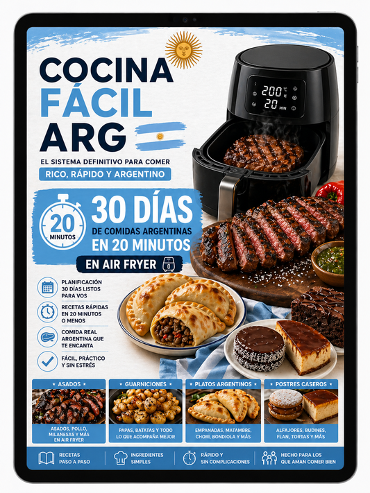 30 DÍAS DE COMIDAS ARGENTINAS EN AIR FRYER